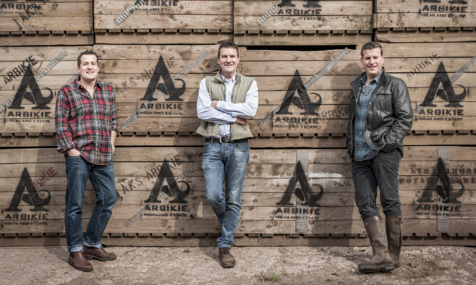 Iain, John and David Stirling of Arbikie Distillery