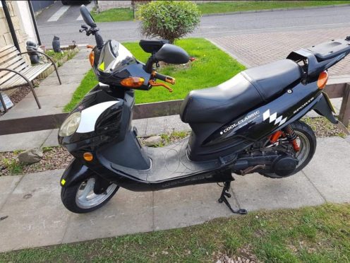 Stolen moped