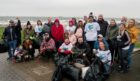 Revolution Barbershop Beach Clean litter pickers at Kirkcaldy