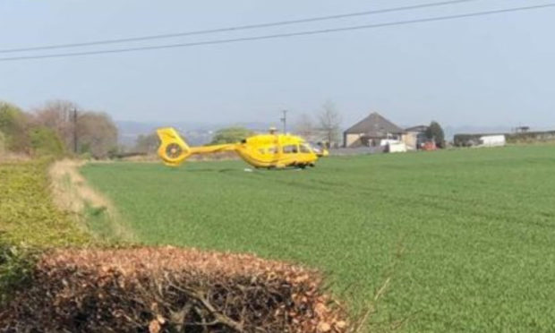 One of the casualties was airlifted to Edinburgh Royal Infirmary.