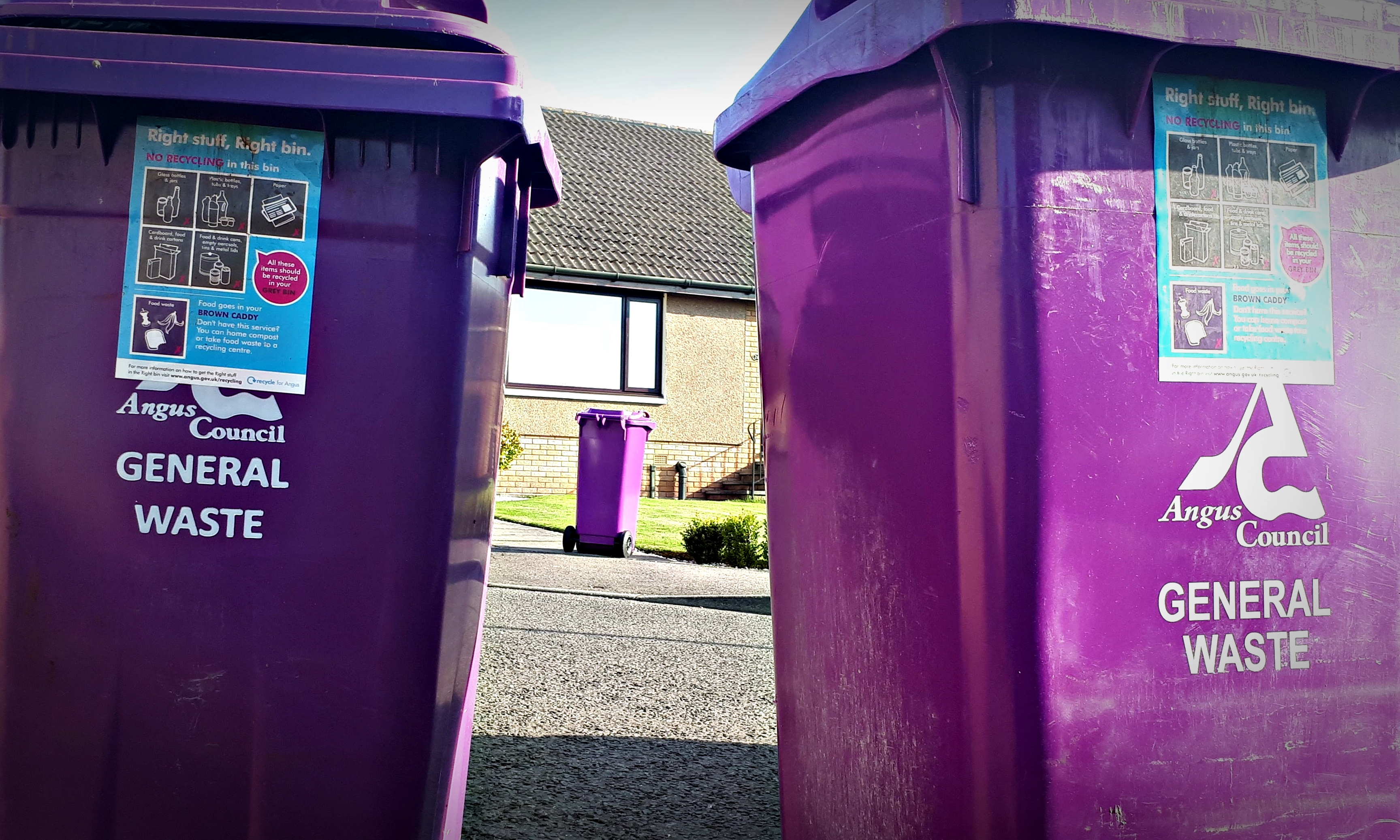 Angus kerbside recycling changes were due to come into force this month. Image: DC Thomson