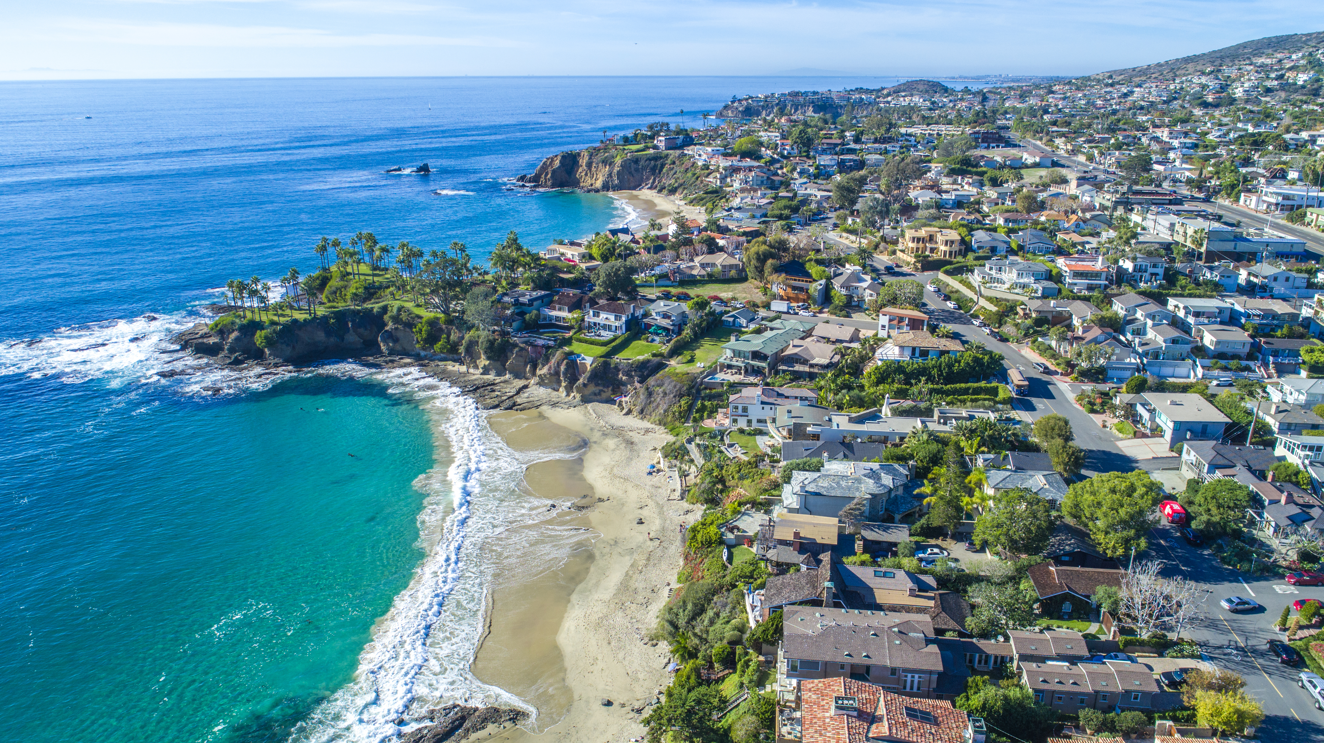 The ultra-modern luxury home in Fife has been compared to a Californian beach house.

Pictured: Laguna Beach, Southern California.
