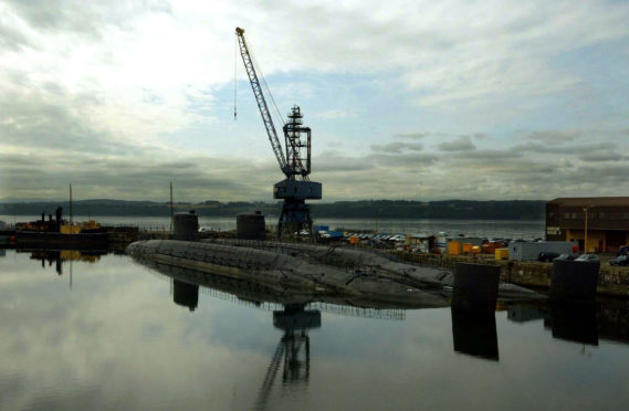 two of the stored subs at Rosyth