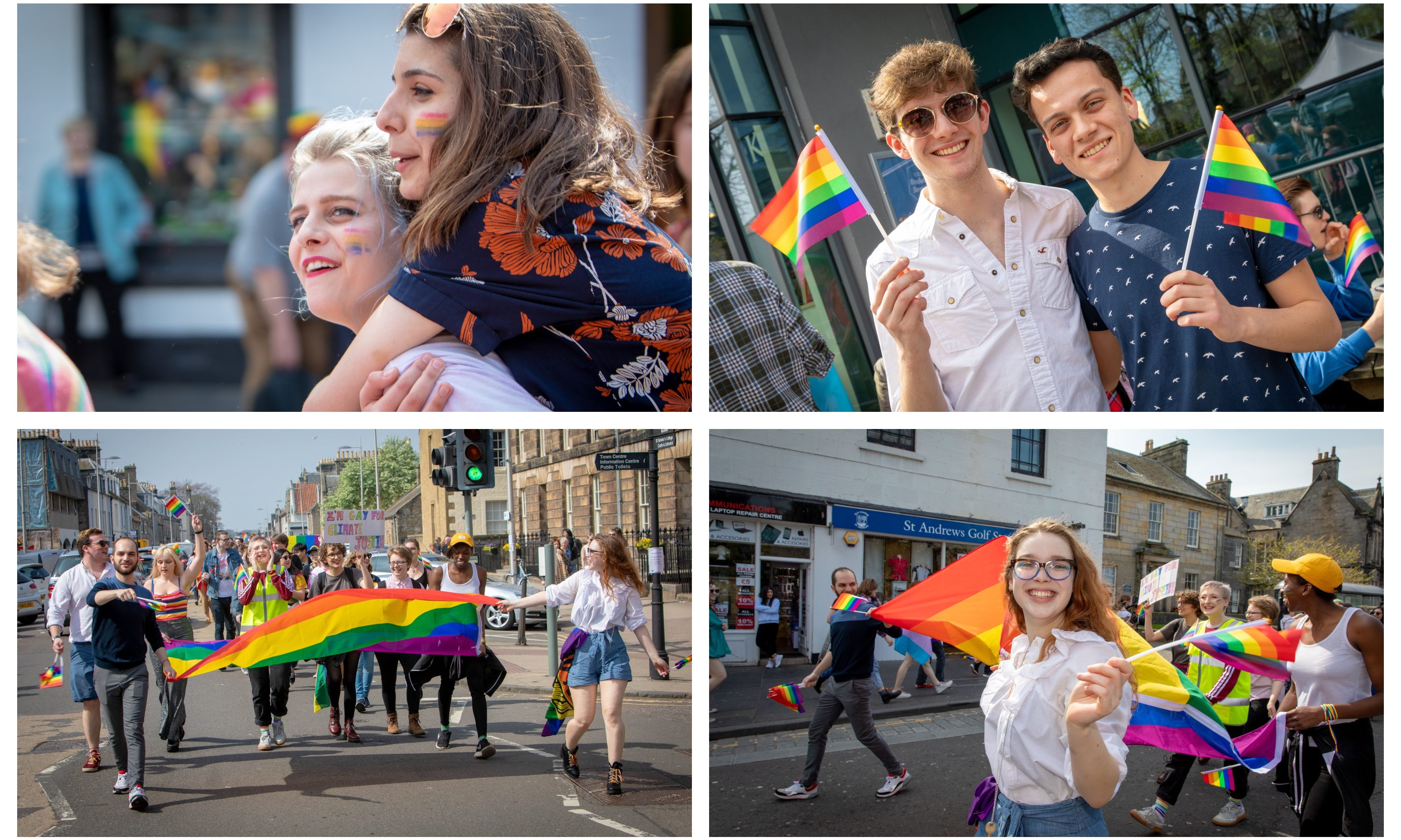 The 2019 Pride parade in St Andrews.
