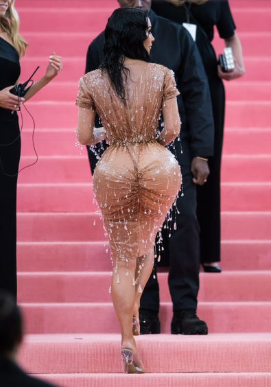 Kim Kardashian West is seen arriving to the 2019 Met Gala Celebrating Camp: Notes on Fashion at The Metropolitan Museum of Ar.