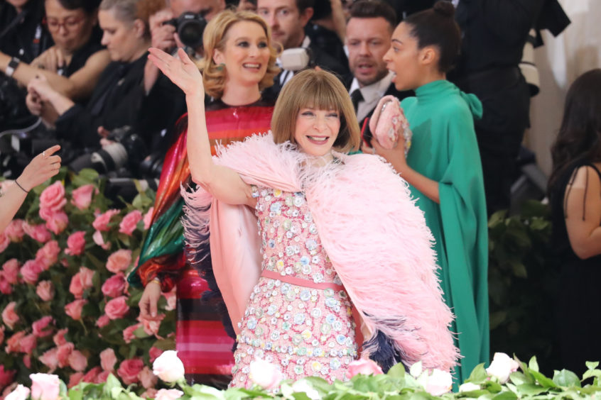 Anna Wintour attends the 2019 Met Gala Celebrating Camp: Notes on Fashion at Metropolitan Museum of Art.