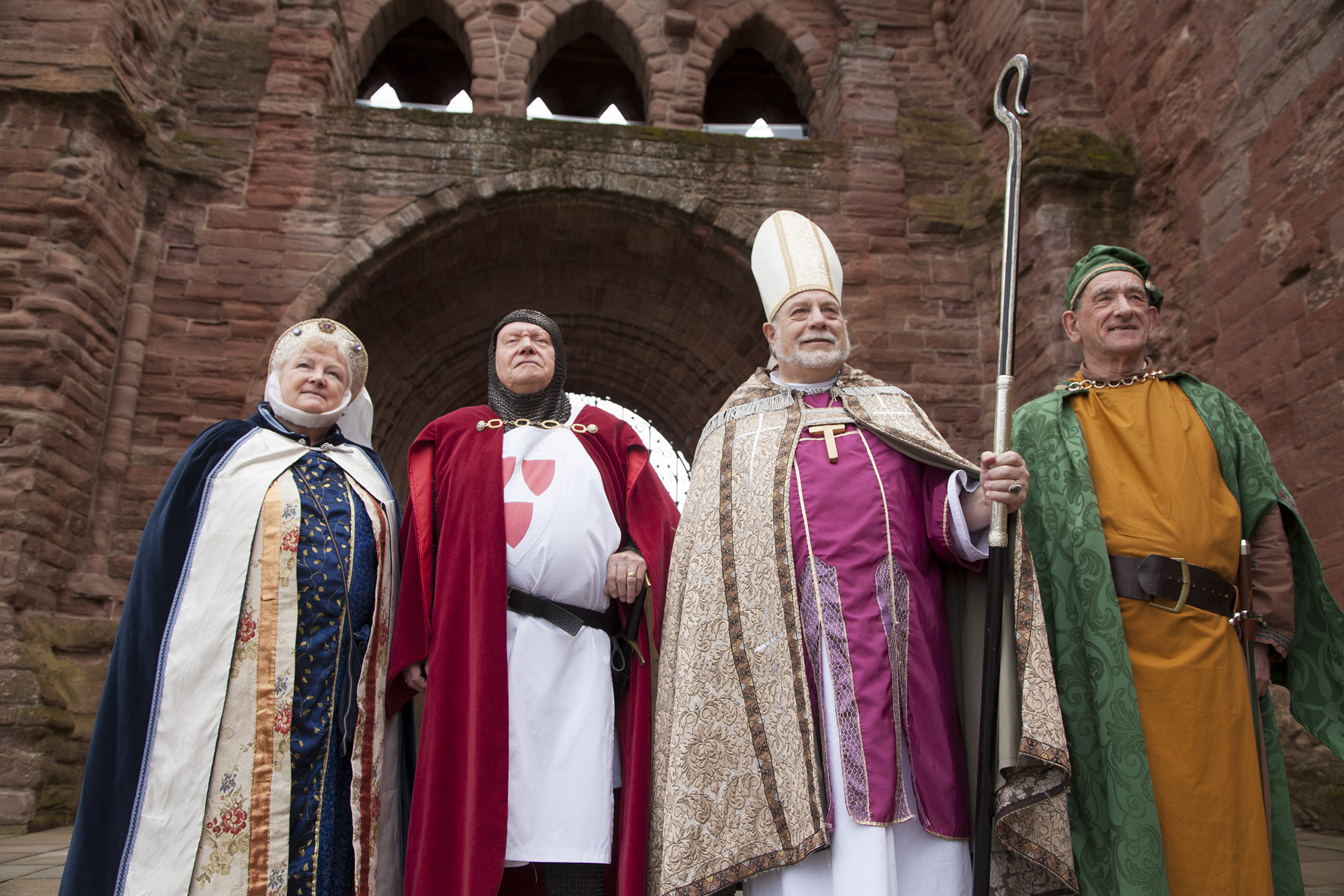 A previous pageant recreation at Arbroath Abbey