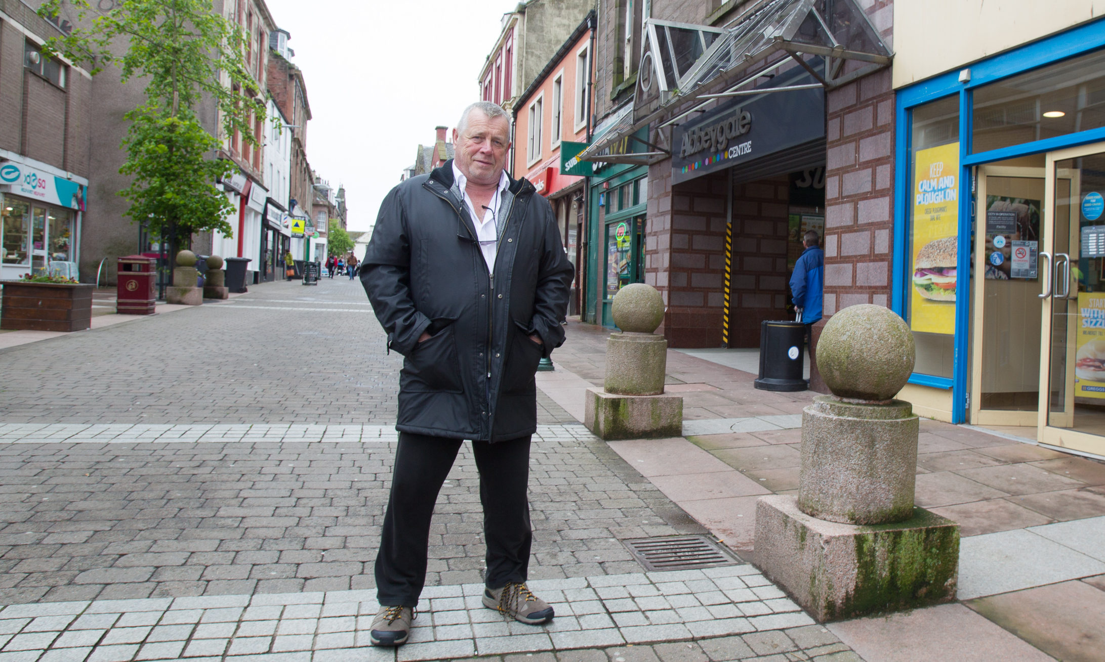 Arbroath businessman Bill Adam has hit out at the state of Arbroath's town centre.
