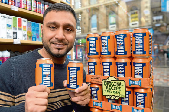 Ali Baig, manager of Newsxtra Newsagents in Glasgow.