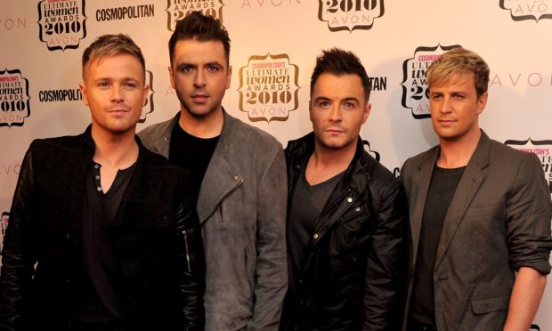 Westlife who are appearing in Glasgow