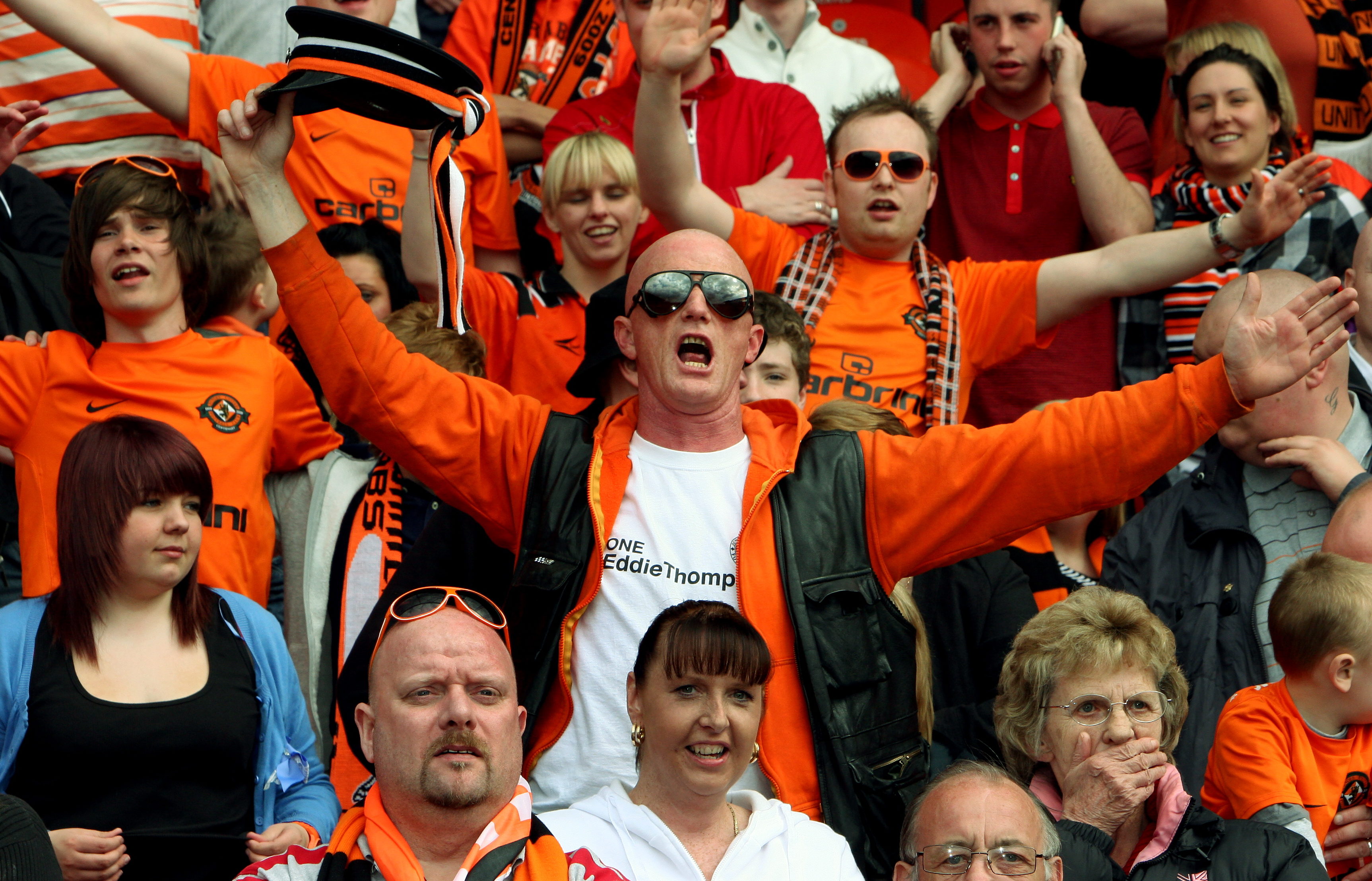 Hooly in the crowd as Dundee United win the Scottish Cup in 2010