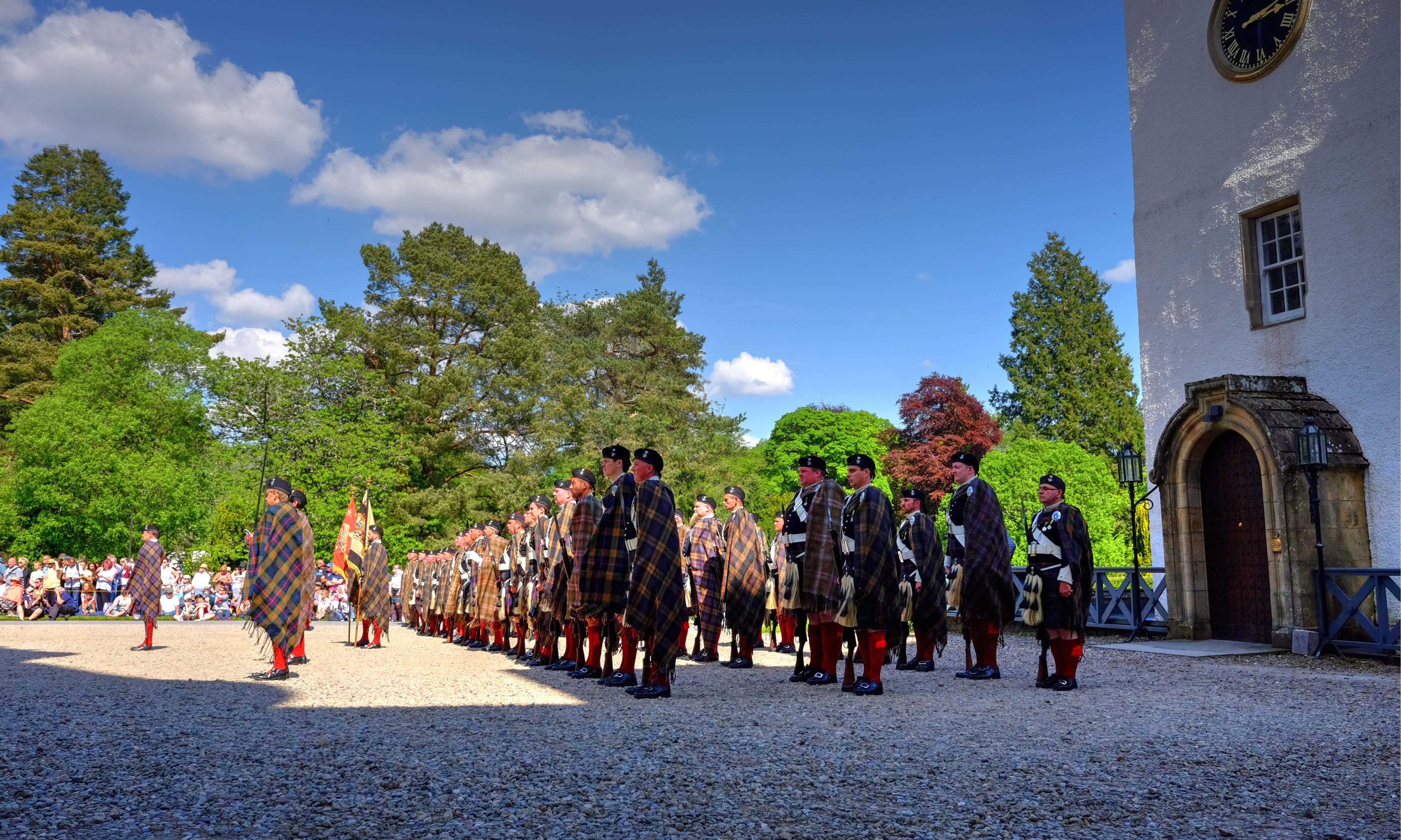 Atholl Highlanders Parade 2018 at Blair Castle