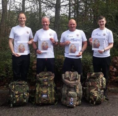 From left Dave Morton, Jimmy Mcintyre, James Stewart and Mark Buchan