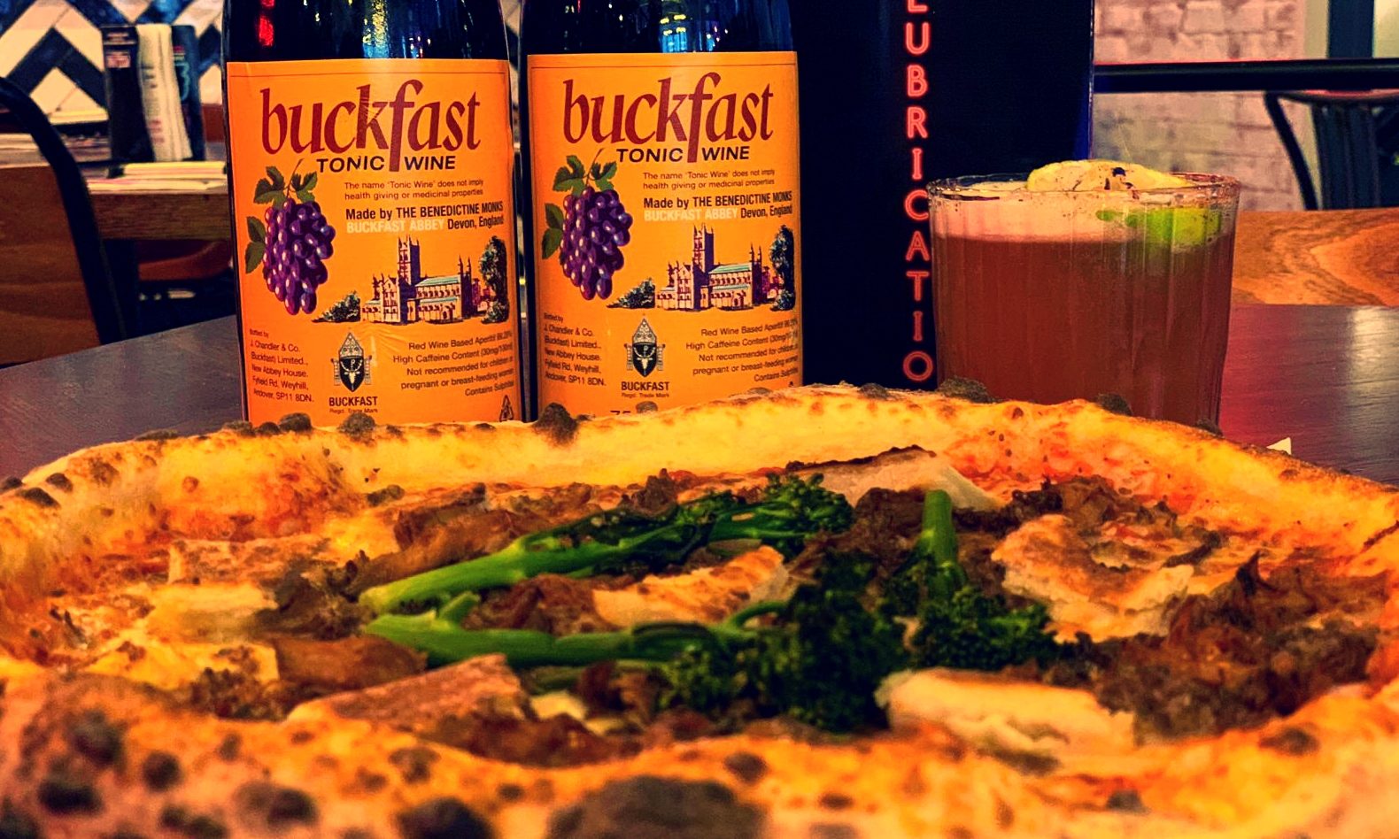 Buckfast-flavoured pizza.