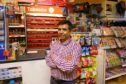 Uddhab Bhattarai in his shop on Arbroath's West Port