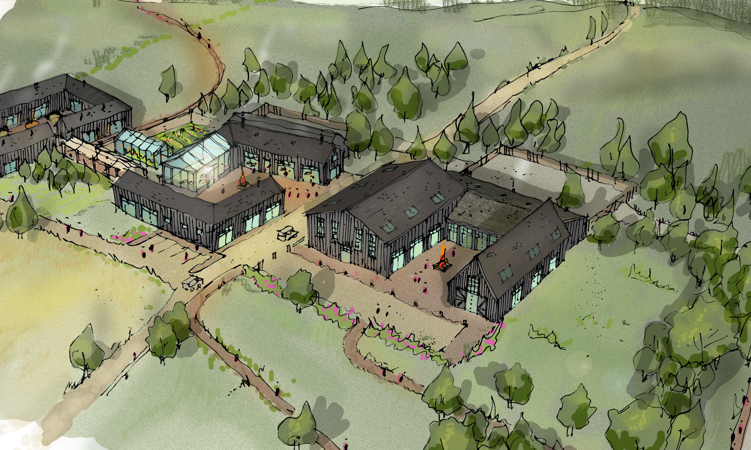 An artist impression of how plans for the Easterton Farm site could look