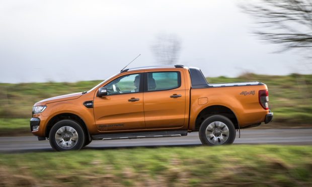 An orange Ford Ranger. (library photo)