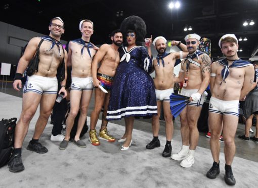 Drag Queens and friends attend the three day RuPaul's DragCon, which is billed as the "first convention celebrating drag, queer culture and 
self-expression" .