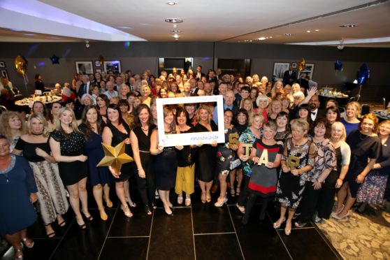 Prizewinners gathered for the NHS Tayside STAR Awards