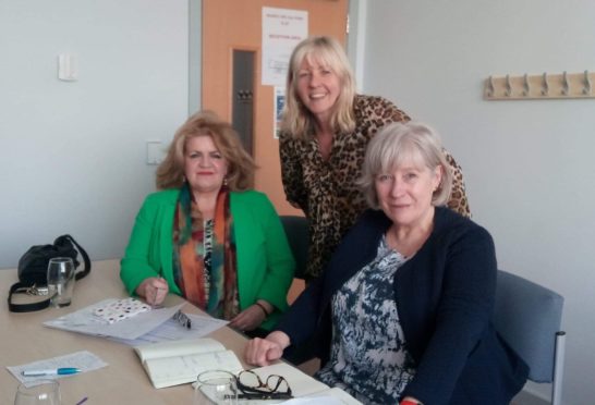 Feisty Women chairwoman Anne Porter, right, with vice-chairwomen Sandra Burke and Ann Kirkland