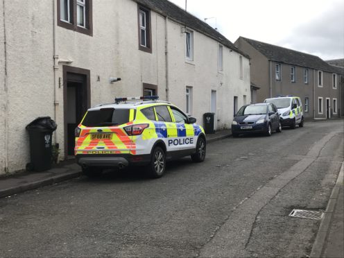 Police at Ruthven Street.