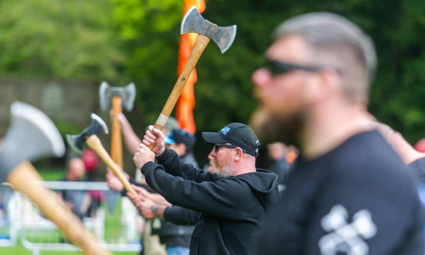 Competitors gathered at Scone for the unusual event