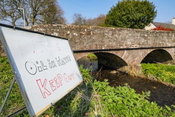 Pollution has been found in the Brothock Burn at St Vigeans, Arbroath.