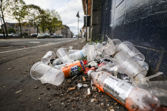 Roadside rubbish remains a huge problem.