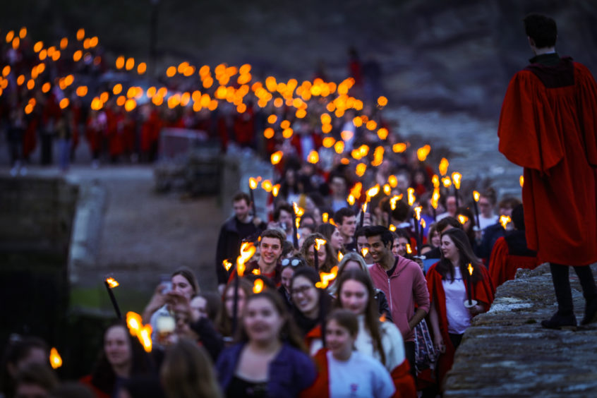Gaudie torchlight procession.