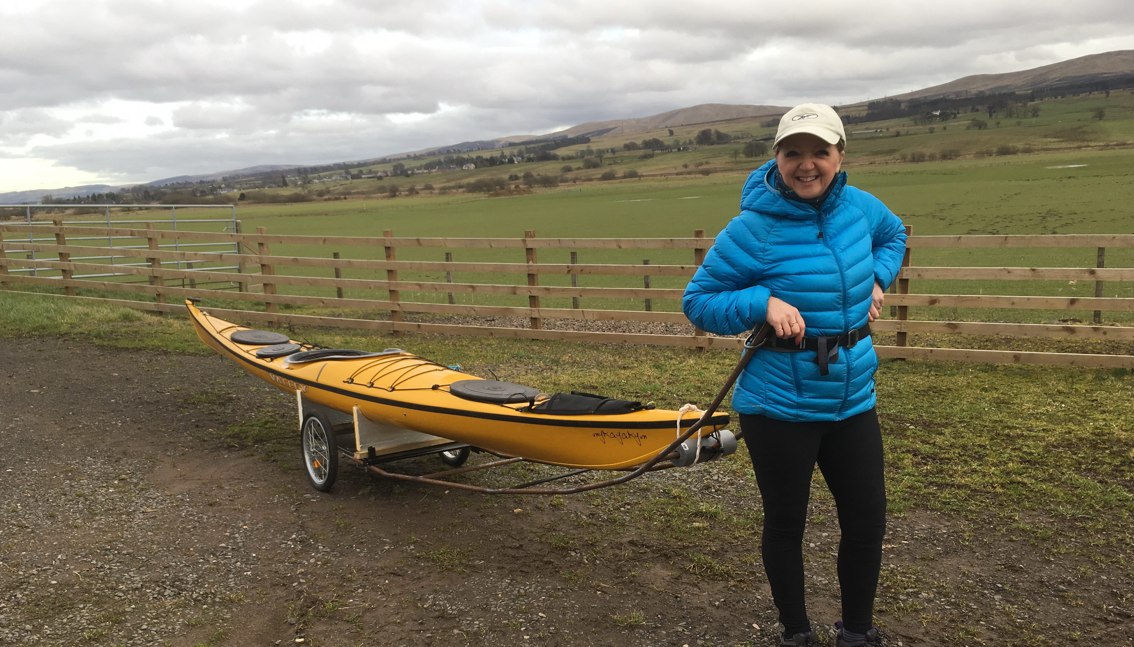 Alexis with her sea kayak