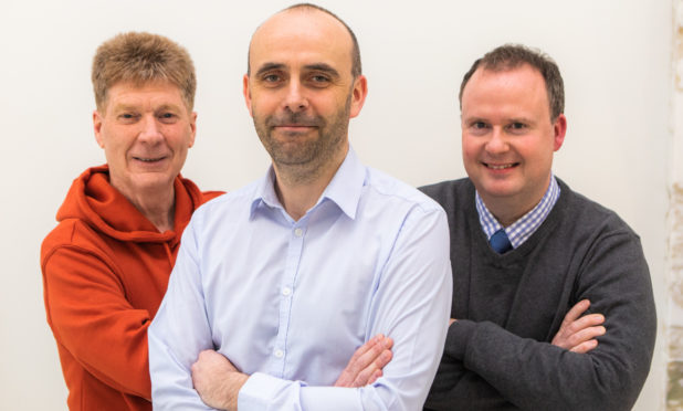 Podcasters Jim Spence, Eric Nicolson and Ian Roache.