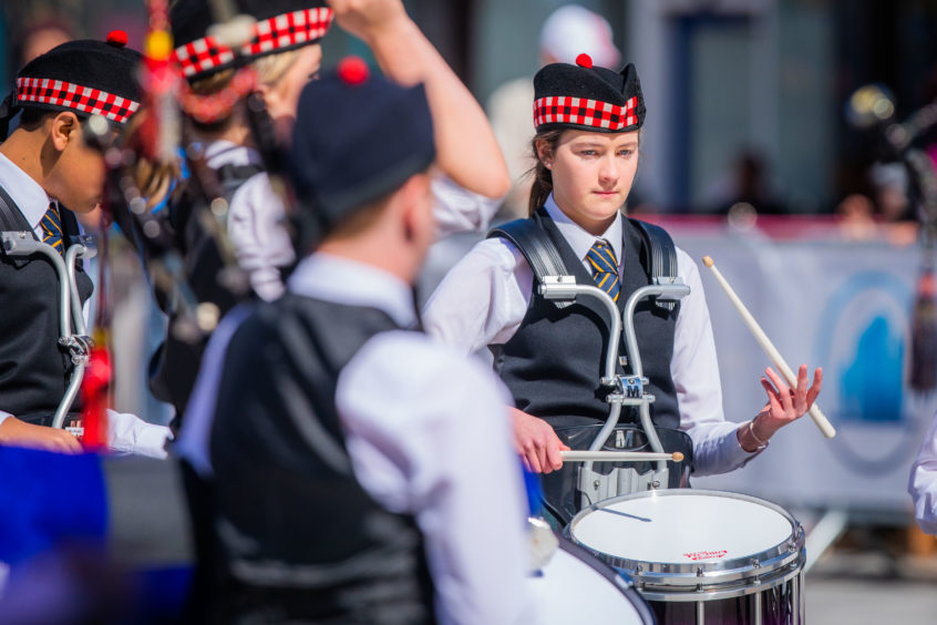 Dundee City Pipe Band Competition 2019.  High School of Dundee Pipe Band.