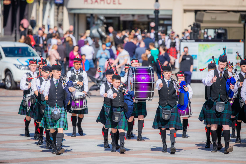 Dundee City Pipe Band Competition 2019.  High School of Dundee Pipe Band.