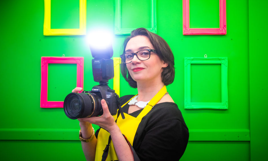 Dundee Design Festival 2019 kicked off in the Keiller Centre. Picture shows festival photographer Kathryn Rattray (aka FLASH).