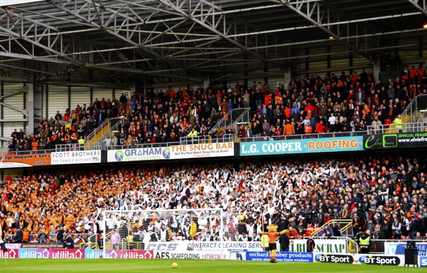 A near capacity crowd packed into Tannadice for United's biggest game of the season.