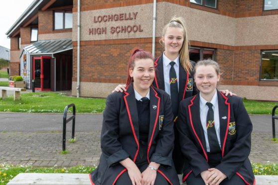 Lauren Scott, Carla Masterton and Hannah Reid.