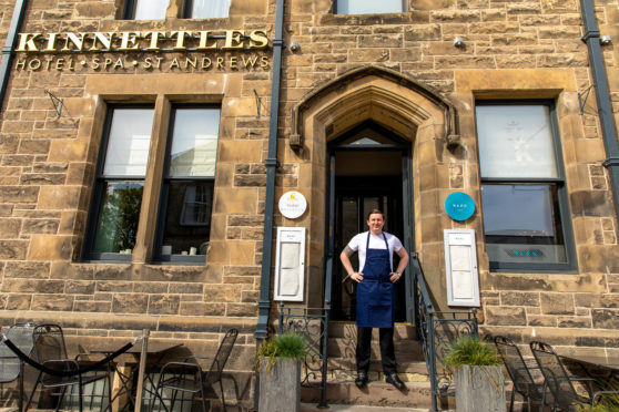 Dean Banks outside the restaurant.