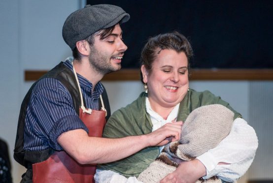 Suzy Burnett in the show as Mary alongside Ben Storey as John.