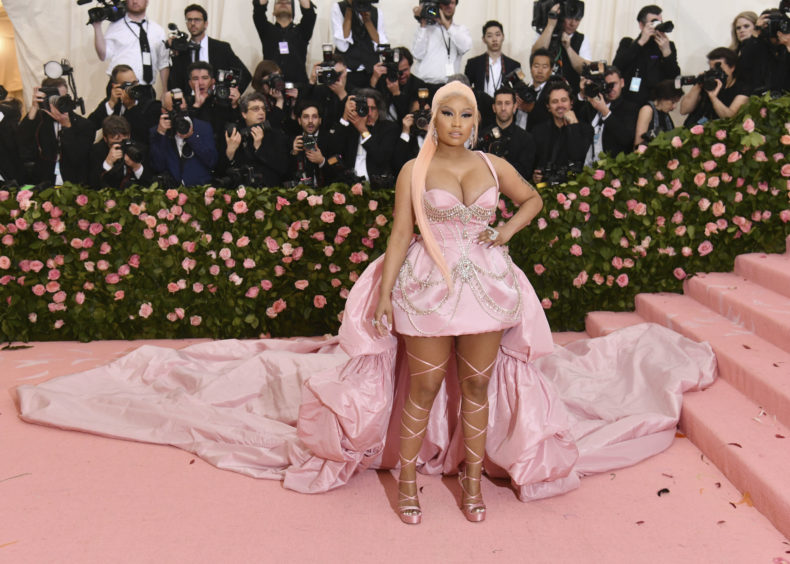 Nicki Minaj attends The Metropolitan Museum of Art's Costume Institute benefit gala celebrating the opening of the "Camp: Notes on Fashion" exhibition on Monday, May 6, 2019, in New York.