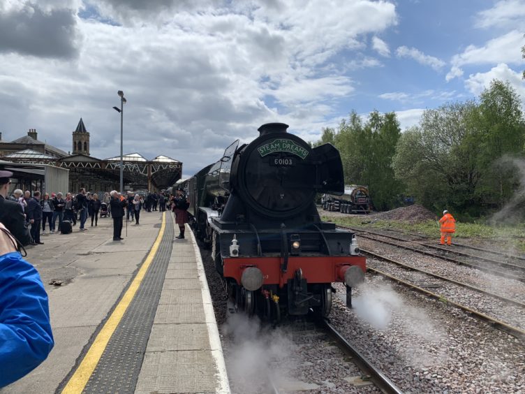 The locomotive as it passed through Perth on a previous trip. Image: Scott McShane.