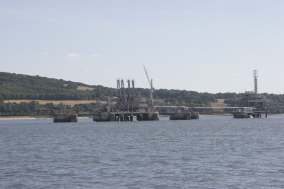 Braefoot Bay oil terminal.