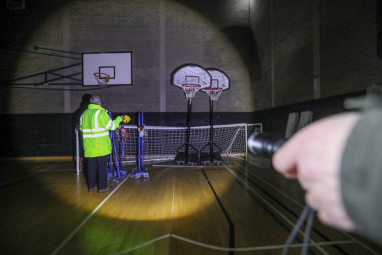 Sports equipment was left for years in the disused centre.