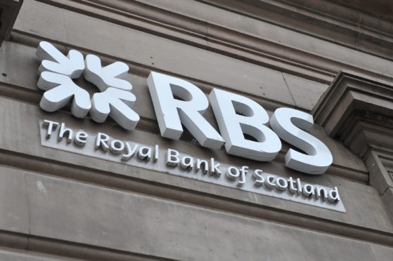 The sign at the Royal Bank of Scotland.