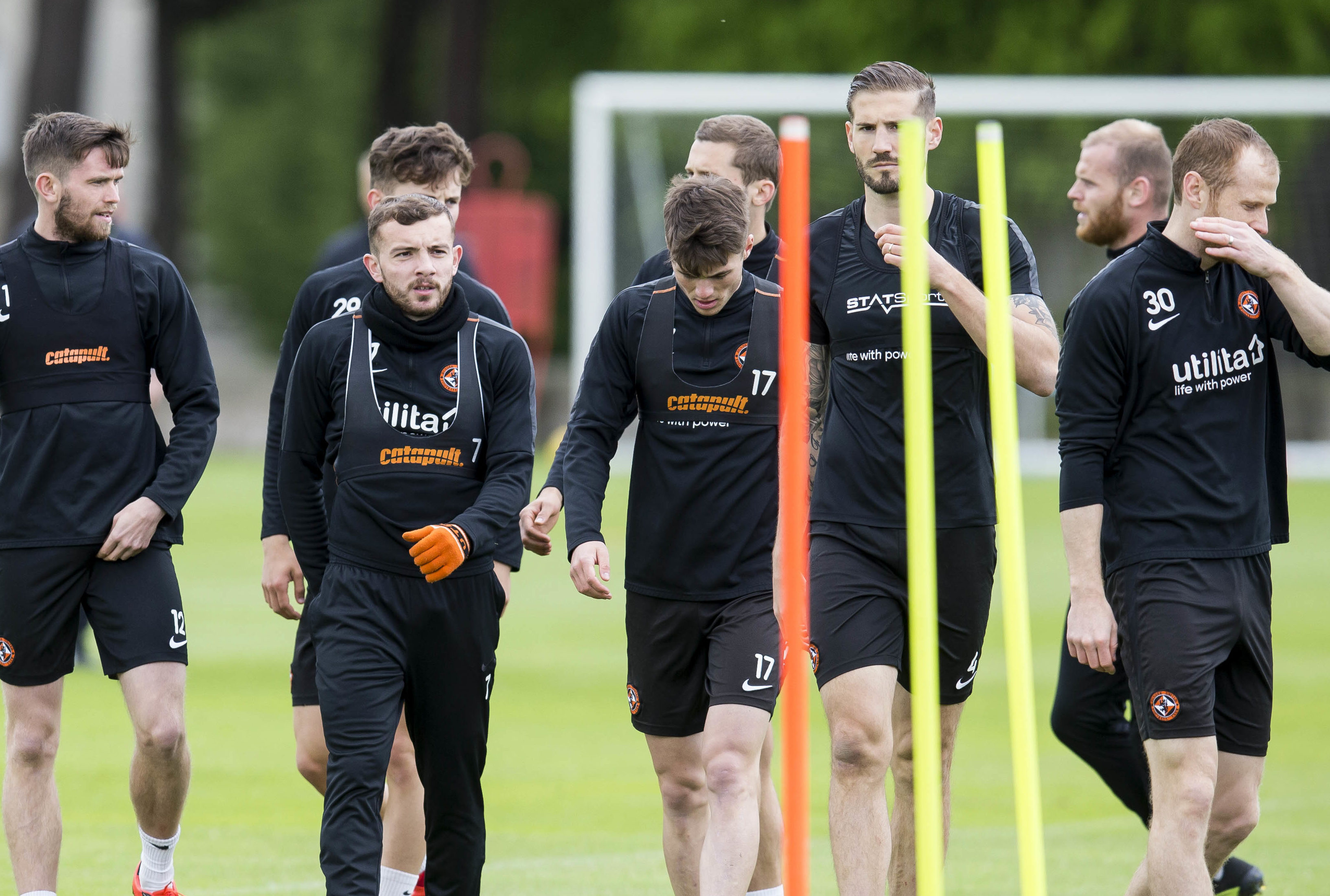 Dundee United prepare for their play-off final.