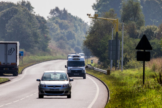 The A9 near Bankfoot.