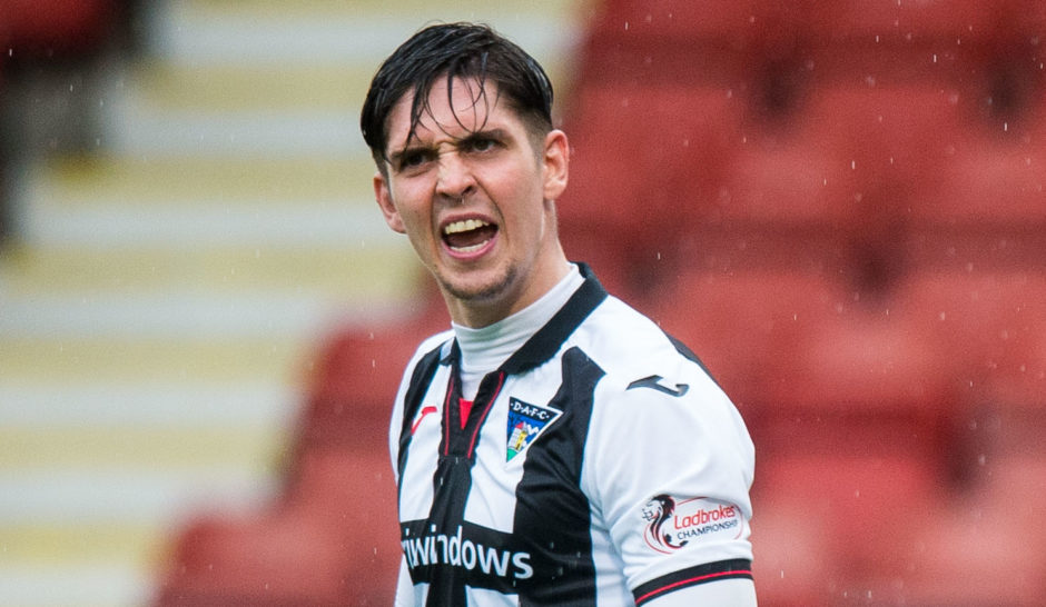 Jackson Longridge in action for Dunfermline Athletic.