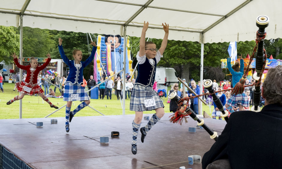 Crowds were treated to spectacular performances from the highland dancers.