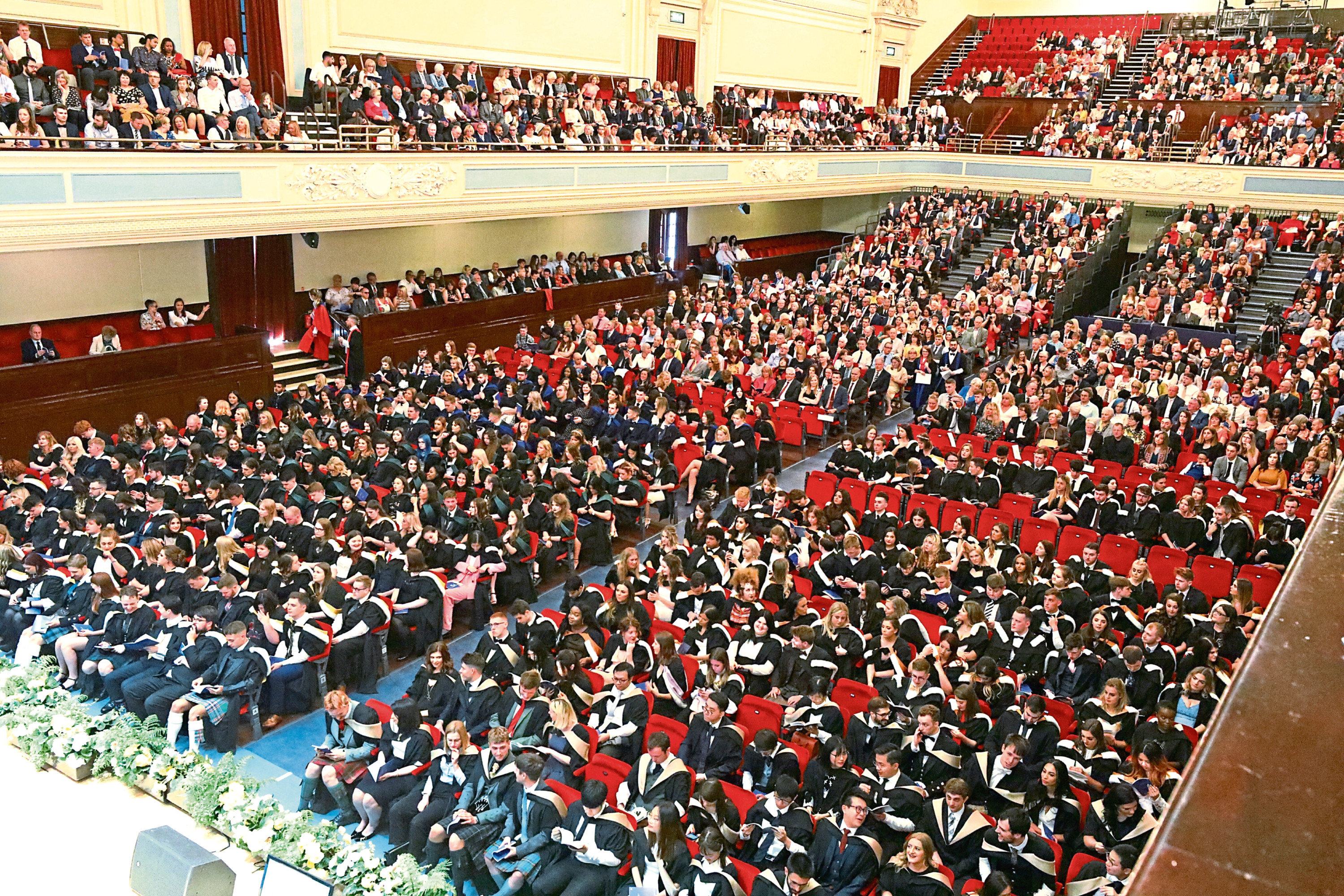The graduations usually take place in the Caird Hall.