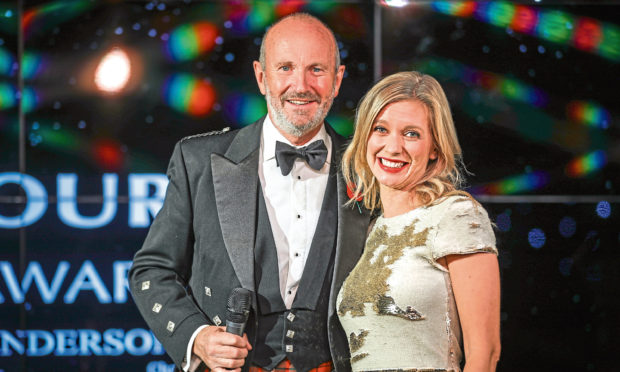 Fred MacAulay and Rachel Riley at last years awards.