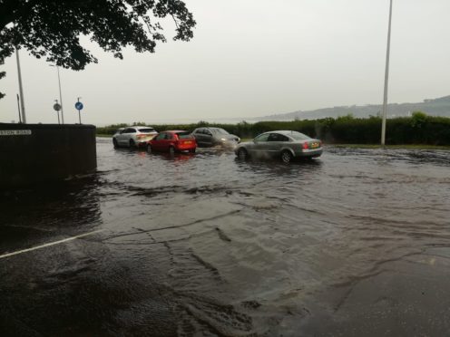 Flooding in Dundee.